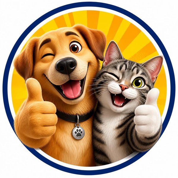 Cachorro e gato felizes
